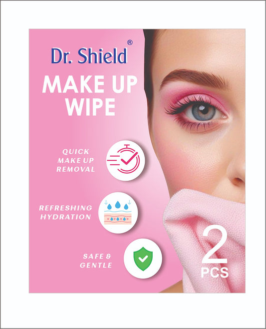 Dr Shield MAKE UP WIPES Combo Pack ( Total 4 pcs - Pack OF 2 Boxes )